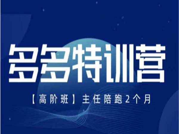 纪主任-多多特训营2025年6月更新线下课复盘(价值5288元)