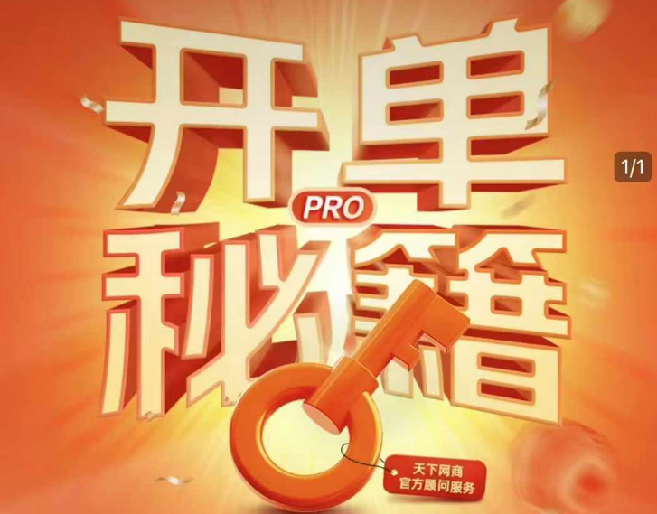 天下网商-开单秘籍PRO淘天实战陪跑计划2025年6月5日更新(价值3980元)